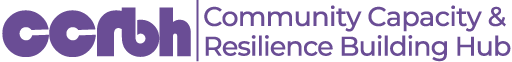 Community Capacity & Resilience Building Hub INC purple Logo
